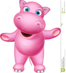 Happy hippo cartoon for you design - happy-hippo-cartoon-you-design-illustration-32719908