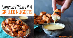 Grilled Chick-Fil-A Nuggets & Honey Mustard Sauce | Girls Can Grill