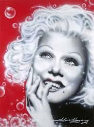 Jean Harlow Painting by Alicia Hayes - Jean Harlow Fine Art Prints and Posters for Sale - jean-harlow-alicia-hayes