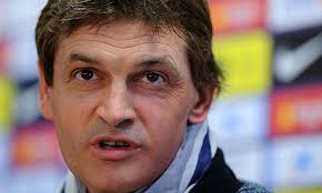 Barcelona&#39;s coach Tito Vilanova had only recently returned to work after having treatment for cancer. Photograph: Lluis Gene/AFP/Getty Images - Tito-Vilanova--008