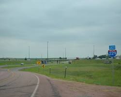 Image of I229 highway in North Dakota