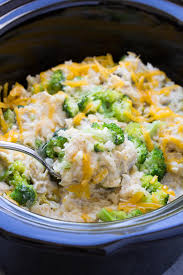 Slow Cooker Chicken, Broccoli and Rice Casserole - Kristine's Kitchen