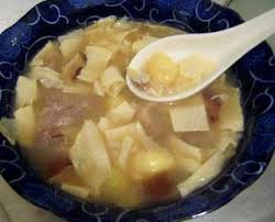 Dried beancurd pork barley soup - fu jook tong - Recipe Petitchef