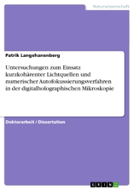 Autorenprofil | Patrik Langehanenberg | 2 eBooks | GRIN