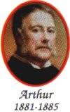 Chester <b>Alan Arthur</b> *5.10.1830 †18.11.1886 21. Präsident der USA (1881-1885) <b>...</b> - arthur