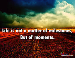 Best seven important quotes about milestones photo English ... via Relatably.com