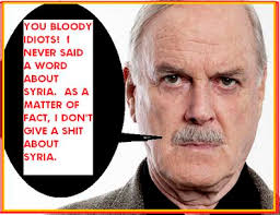 John Cleese&#39;s Take On Syria is a HOAX! John Cleese quote about ... via Relatably.com
