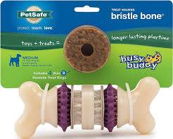 PetSafe Busy Buddy Bristle Bone treat-holding toy for dogs