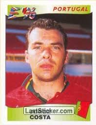 Jorge Costa (Portugal). Sticker 301. Panini UEFA Euro England 1996 - 301