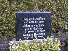 Grab von Eberhard Ende, van (16.11.1888-21.03.1937), Friedhof ...