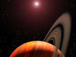 Image result for saturn and a red star