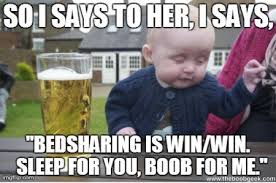bedsharing is win/win | Breastfeeding, meme style | Pinterest ... via Relatably.com