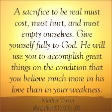 A sacrifice to be real must cost…Give yourself fully to God ... via Relatably.com