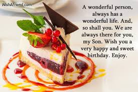 Birthday Wishes For Son via Relatably.com