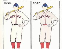 Image of Boston Red Sox uniforms 1933