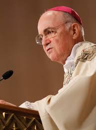 Archbishop Carlo Maria Vigano, apostolic nuncio to the United States, delivers the homily during a Mass of thanksgiving for the election of Pope Francis at ... - vigano