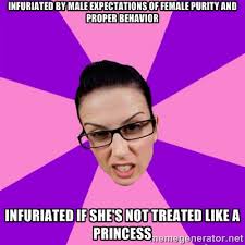 infuriated by male expectations of female purity and proper ... via Relatably.com