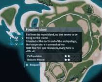 Image of Forgotten Island Palworld map
