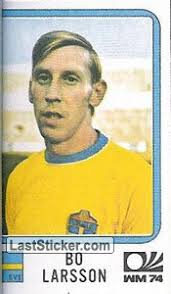 Bo Larsson (Sweden). Sticker 277. Panini FIFA World Cup Munich 1974 - 277