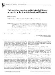 (PDF) Pedicularis hoermanniana and Petasites kablikianus, new ...