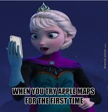 Elsa Trying Apple Maps by ikomrade - Meme Center via Relatably.com