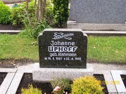 Grab von Johanne Uphoff (geb. Rahmann) (18.08.1921-22.04.1956 ...
