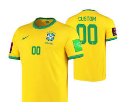 Image of Brazil World Cup custom jersey