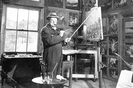 Image result for winston churchill painting
