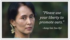 Aung San Suu Kyi on Pinterest | Nobel Peace Prize, Freedom and Try ... via Relatably.com