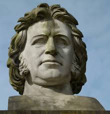 A huge bust of Sir Joseph Paxton, which can seen in Crystal Palace Park. - crystal-palace-paxton-bust