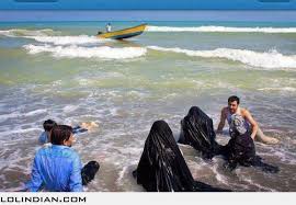 Image result for burkas on the beach