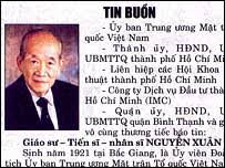 <b>Nguyen Xuan Oanh</b> helped to transform Vietnam&#39;s economy - _39468905_nguyenxuanoanh_203
