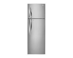 Image of modern, sleek LG double door refrigerator