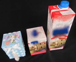 Resultado de imagem para arte com caixa de leite lembrancinhas