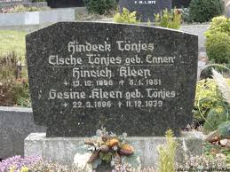 Grab von Hinrich Kleen (13.12.1896-05.01.1951), Friedhof Marienhafe