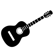 Image result for kids playing guitar clipart black and white