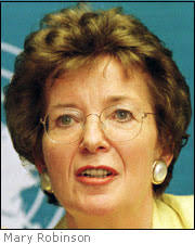 Mary Robinson Mrs. Mary Robinson became the United Nations High Commissioner for Human Rights on 12 September 1997, following her nomination to the post by ... - robinson