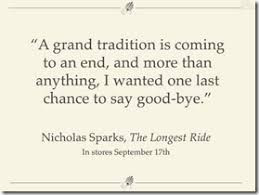 Cover Reveal: The Longest Ride by Nicholas Sparks | The Book Vixen ... via Relatably.com