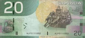 Image result for twenty dollar bill canada