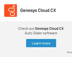 Genesys Cloud CX auto dialer software logo