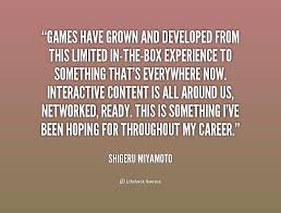 Rock And Roll Shigeru Miyamoto Quotes. QuotesGram via Relatably.com