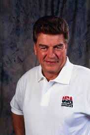 BARCELONA, SPAIN – 1992: Chuck Daly, head coach of the United States Men&#39;s Basketball Team poses for a portrait during the 1992 Olympics held in Barcelona, ... - 85247461