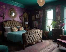 Image of Nouveau Bohemian style bedroom