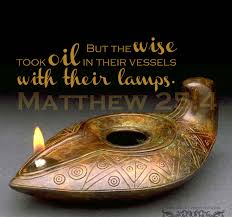 Image result for virgins with oil lamps in the Bible