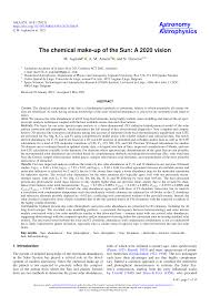 The chemical make-up of the Sun: A 2020 vision