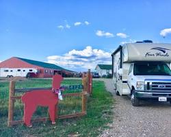 Harvest Hosts alpaca farm in Colorado