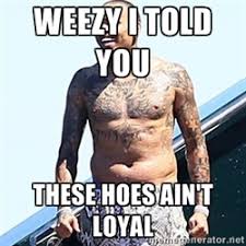 These Hoes Ain&#39;t Loyal- Chris Brown | Meme Generator via Relatably.com