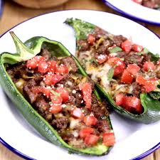 Stuffed Poblano Peppers {Grilled or Baked} - Miss in the Kitchen
