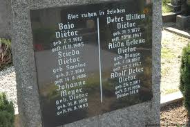 Grab von Adolf Peter Vietor (25.02.1911-02.11.1936), Friedhof ...